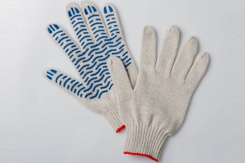 Перчатки трикотажные с ПВХ 5 нитка
